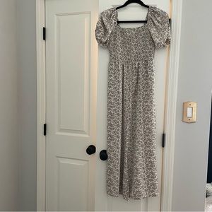 Entro puff sleeve ruched top jumpsuit